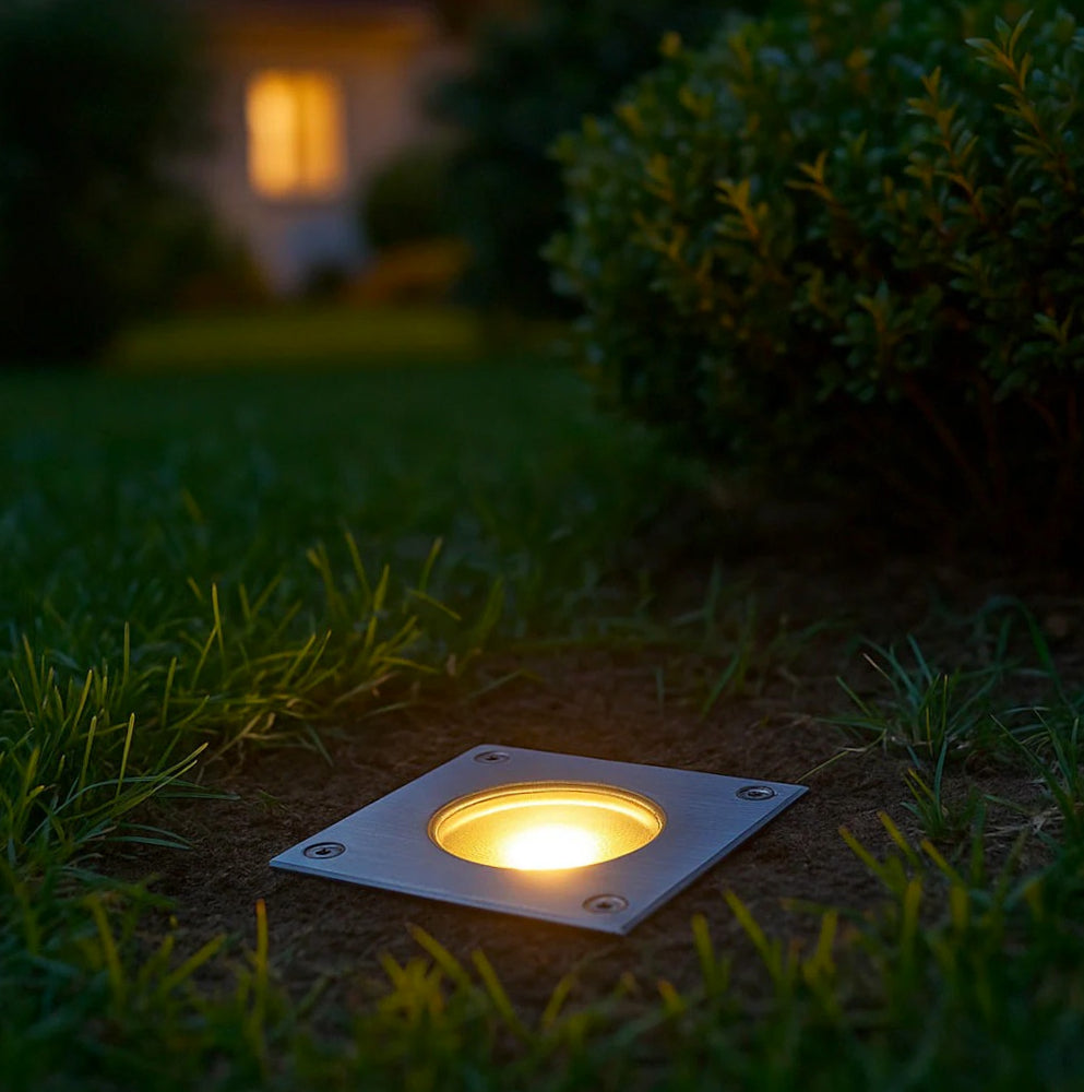 Faretto incasso quadrato/tondo – gu10 segnapassi IP65 - ambraled