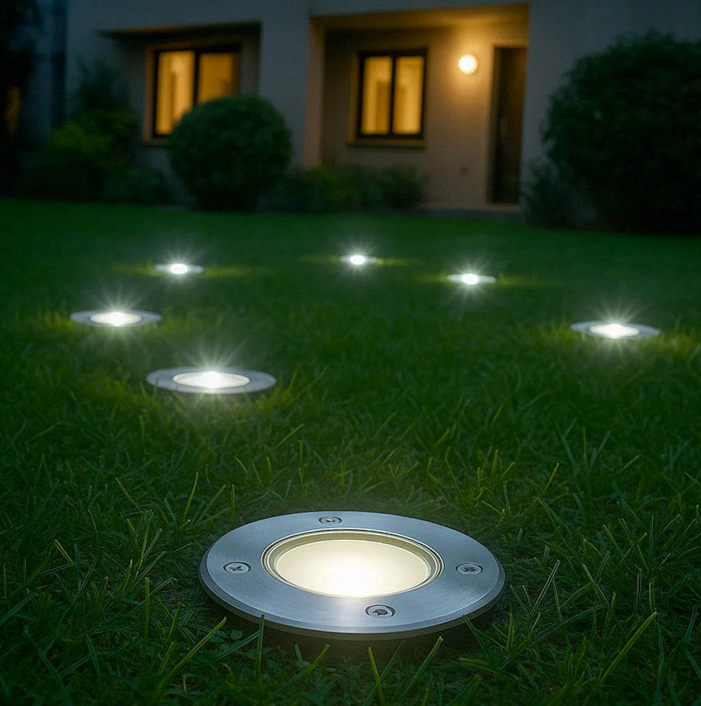 Faretto incasso quadrato/tondo – gu10 segnapassi IP65 - ambraled