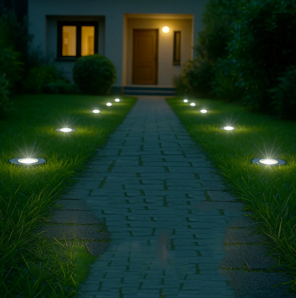 Faretto incasso quadrato/tondo – gu10 segnapassi IP65 - ambraled