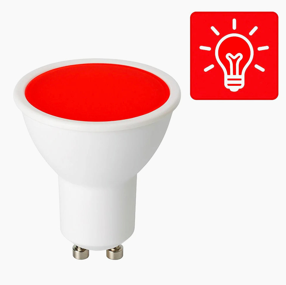 Faretto LED 6W – luce RGB (rosso/blu/verde) GU10 - ambraled