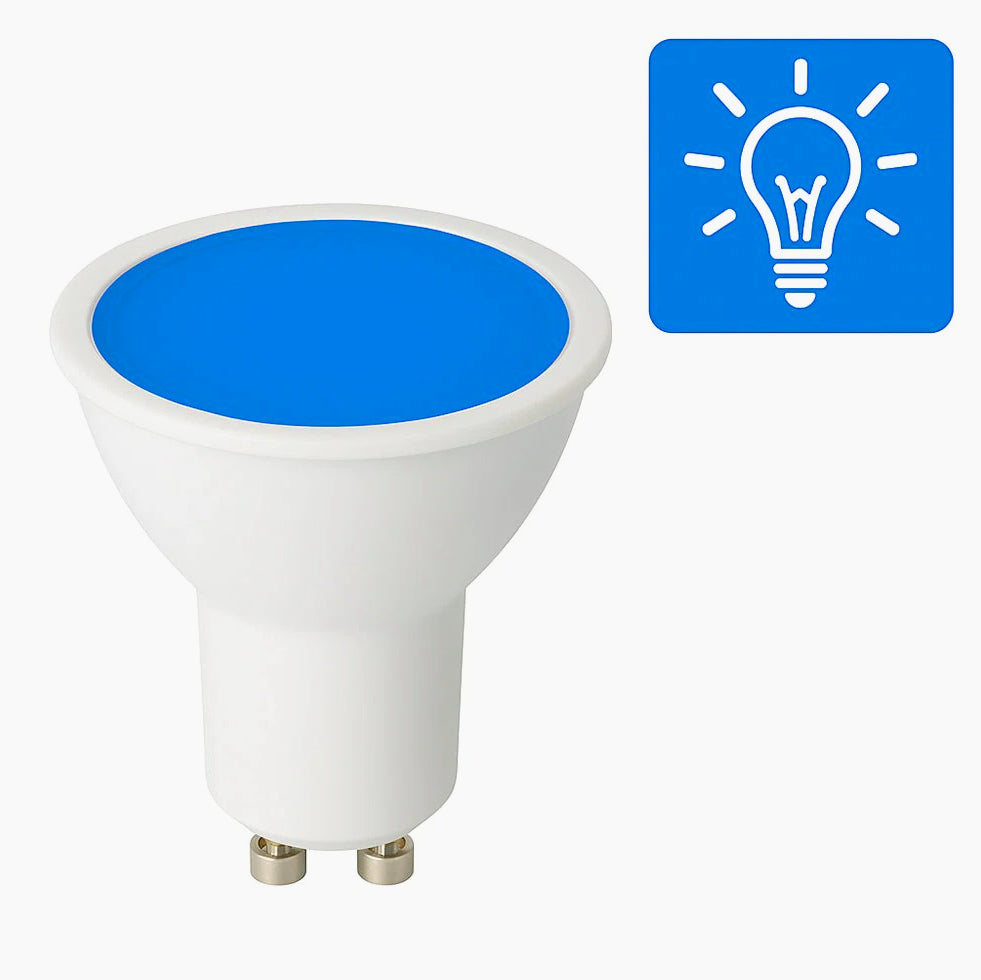 Faretto LED 6W – luce RGB (rosso/blu/verde) GU10 - ambraled