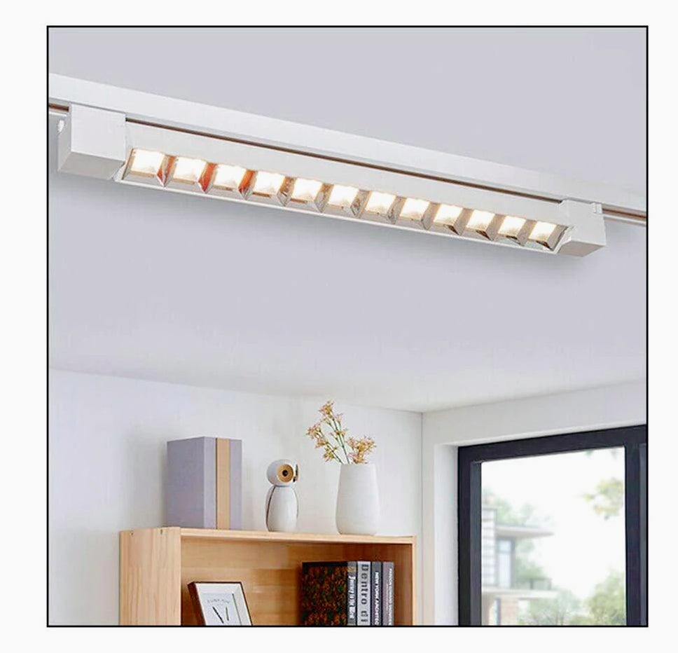 Faretto Track 12W – 6LED binario bianco/nero 3000K/4000K/6500K - ambraled