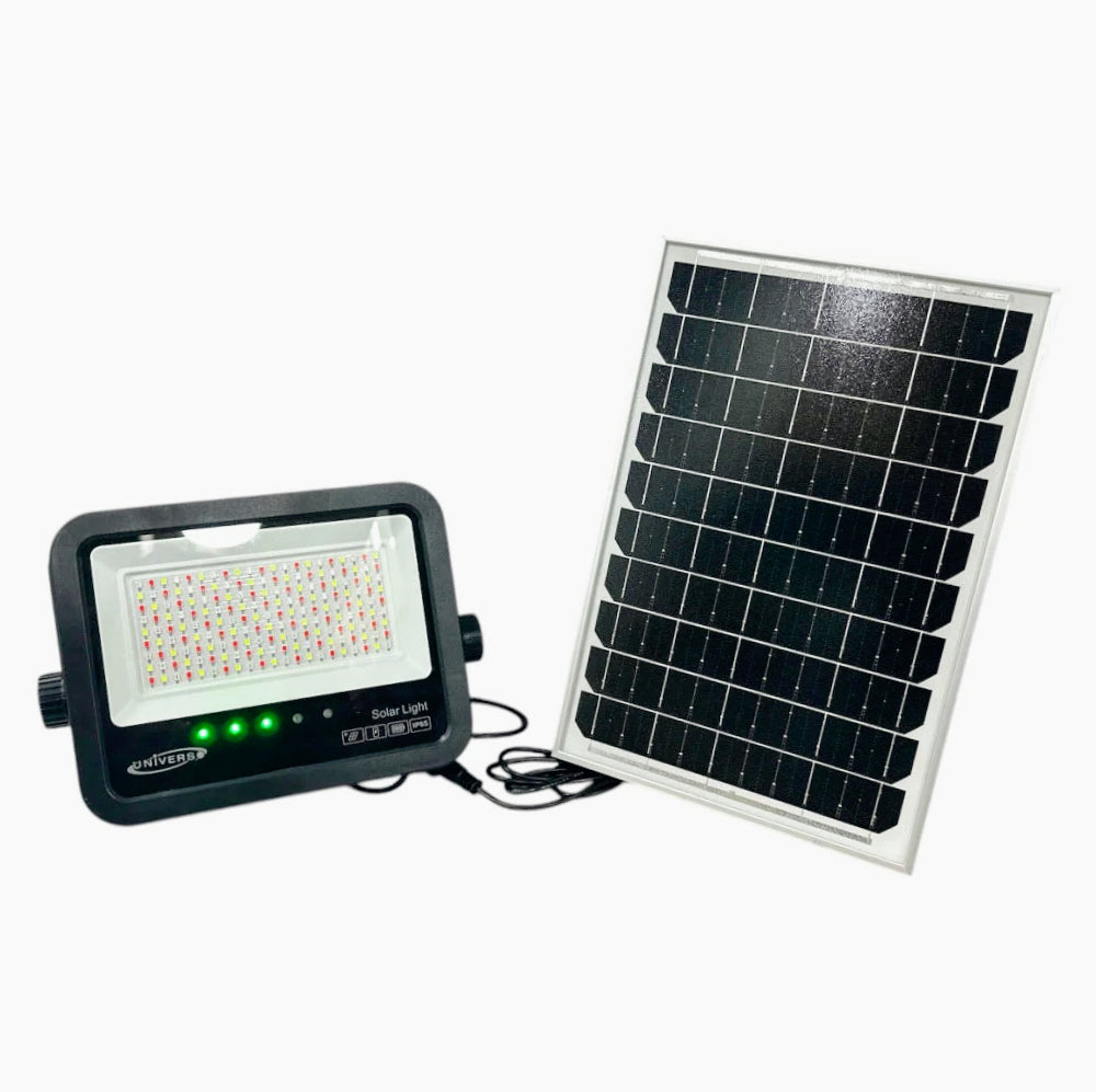 Faro solare LED 30W – RGB telecomando crepuscolare IP65 - ambraled