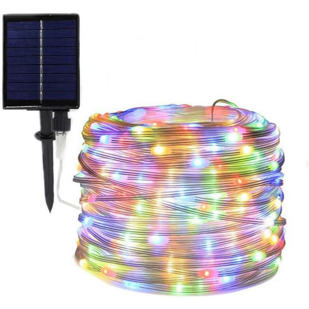Filo LED 30M 300 luci – solare con picchetto e colori luce - ambraled