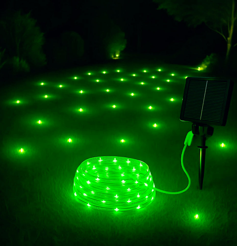 Filo LED 30M 300 luci – solare con picchetto e colori luce - ambraled