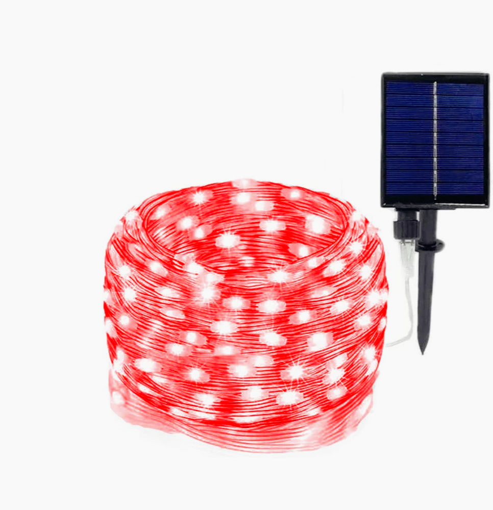 Filo LED 30M 300 luci – solare con picchetto e colori luce - ambraled