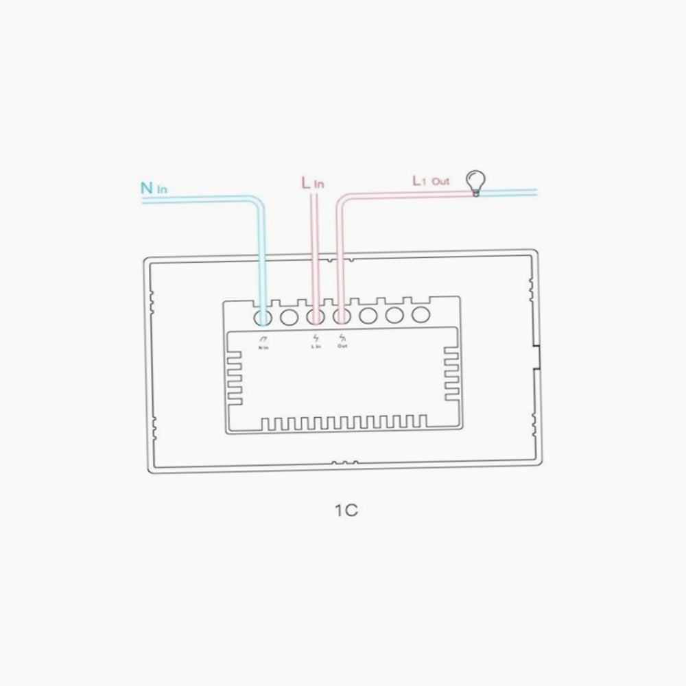 Interruttore smart 1 canale – WiFi touch e controllo remoto - ambraled