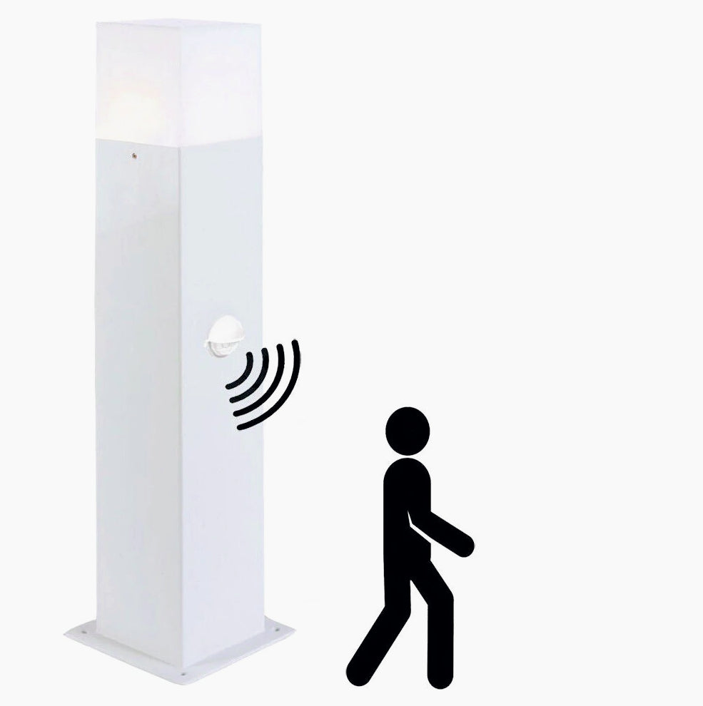 Lampione giardino alluminio – E27 sensore movimento IP44 - ambraled