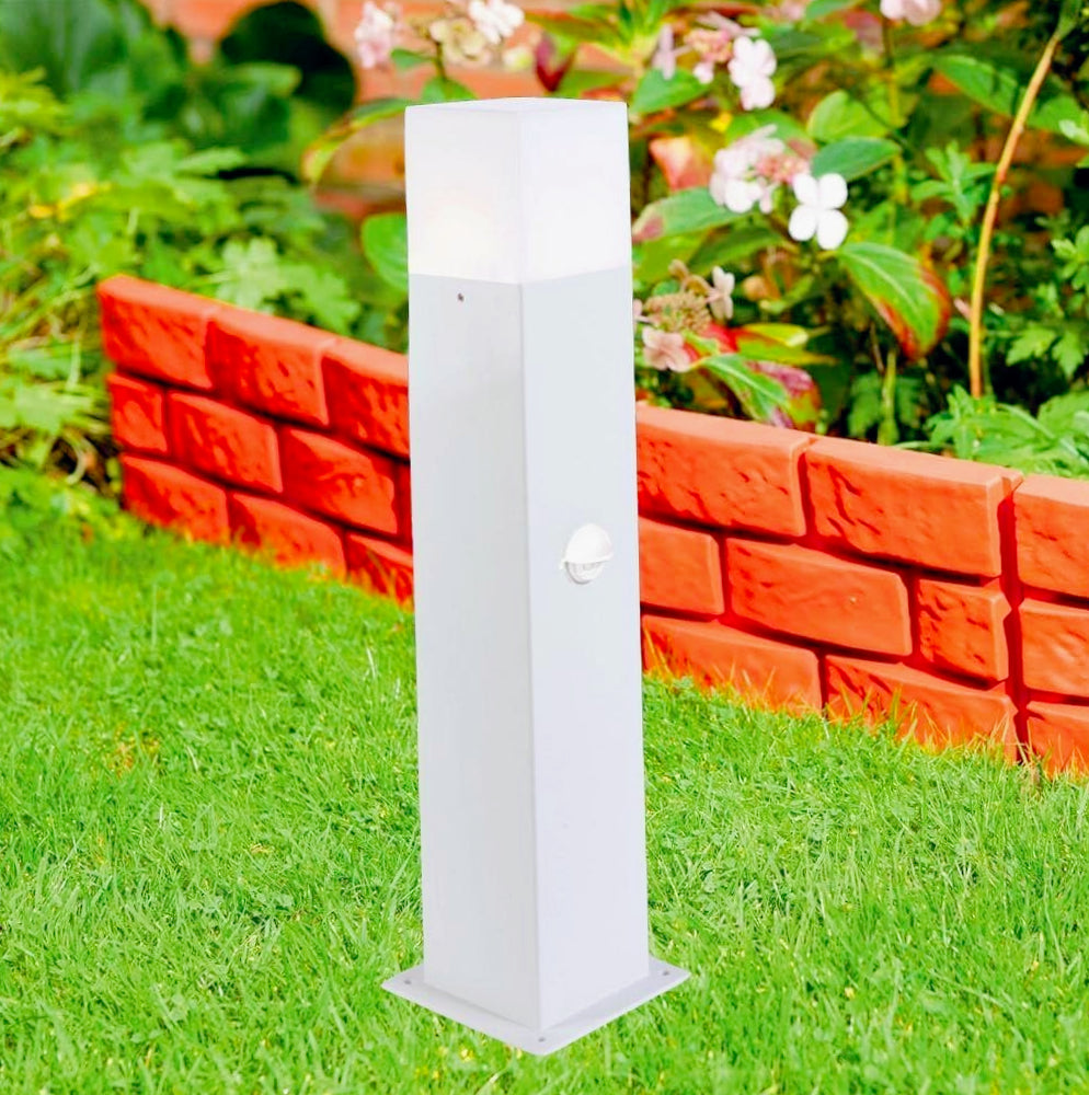 Lampione giardino alluminio – E27 sensore movimento IP44 - ambraled