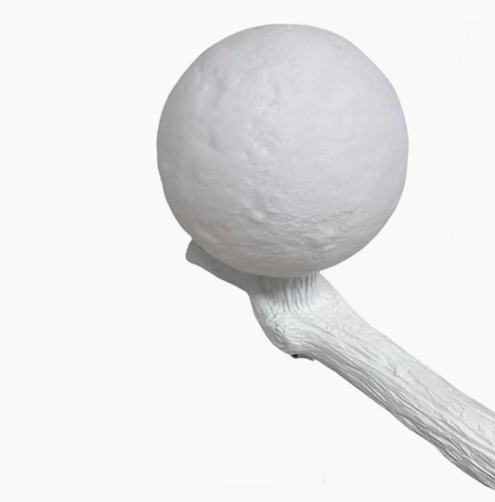 Lampada da tavolo a forma di scoiattolo – Con paralume a luna e attacco G9 - ambraled