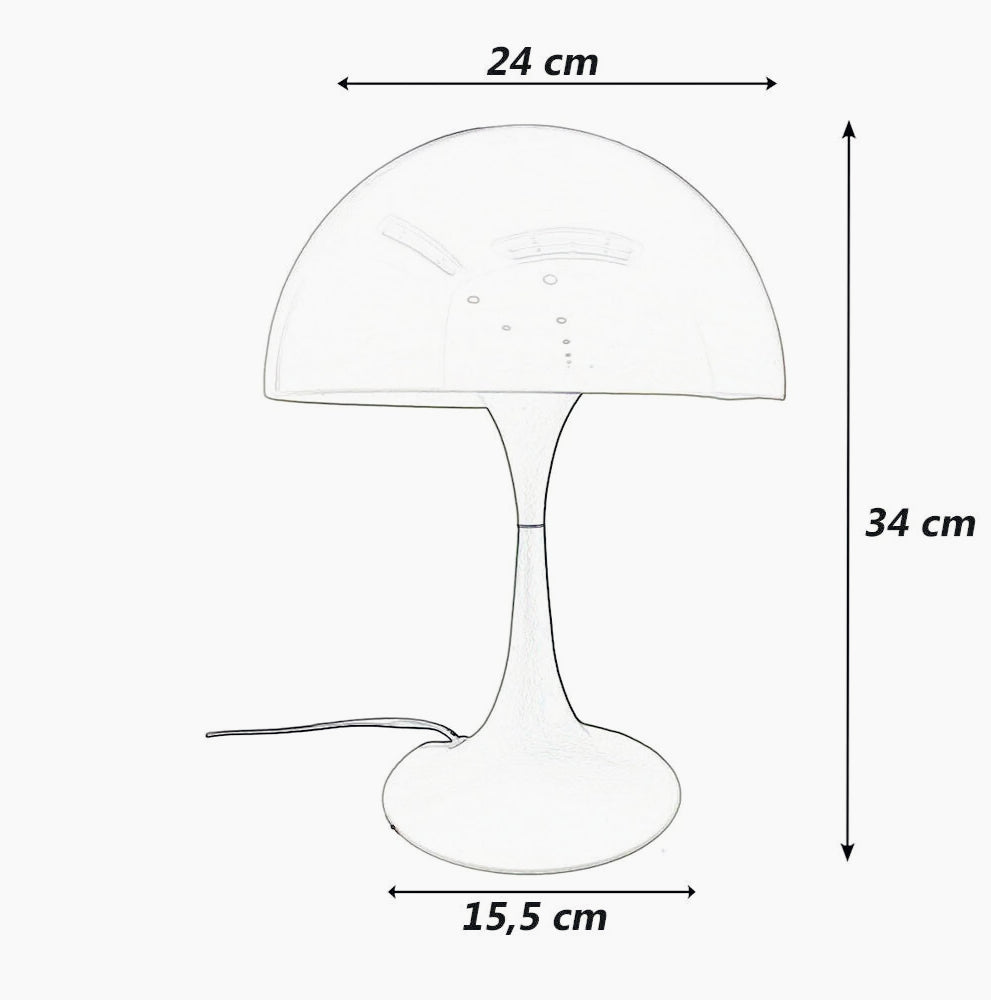 Lampada da tavolo moderna – bianca E27 lume scrivania - ambraled