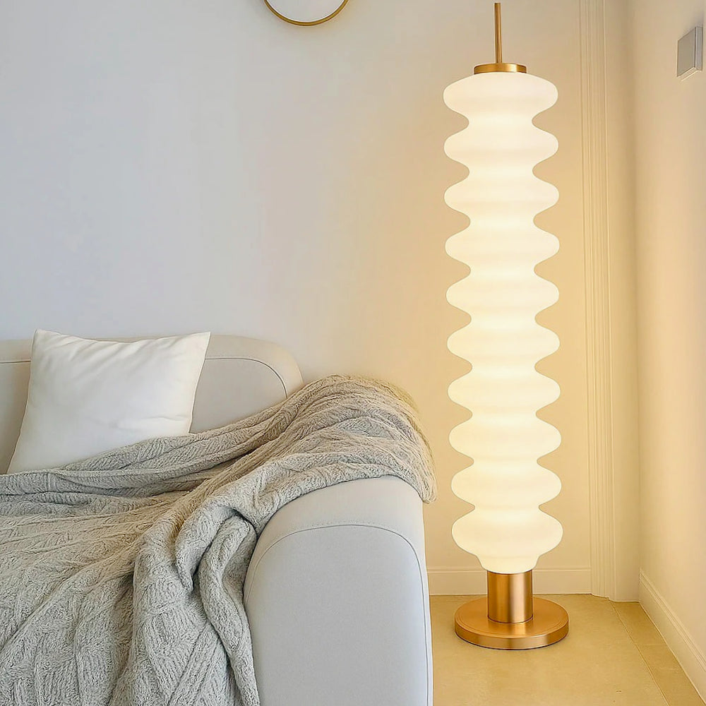 Lampada LED da terra 43W – Decorativa con CCT, telecomando e App - ambraled