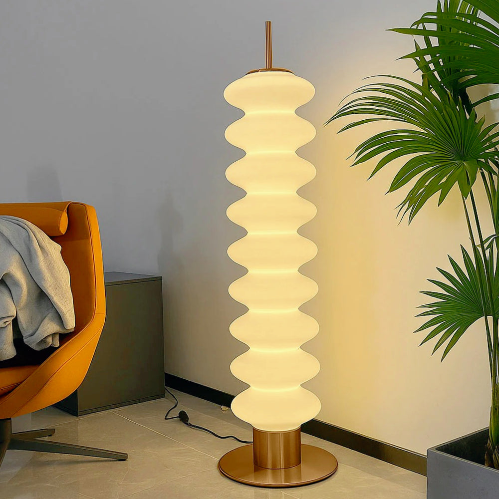 Lampada LED da terra 43W – Decorativa con CCT, telecomando e App - ambraled