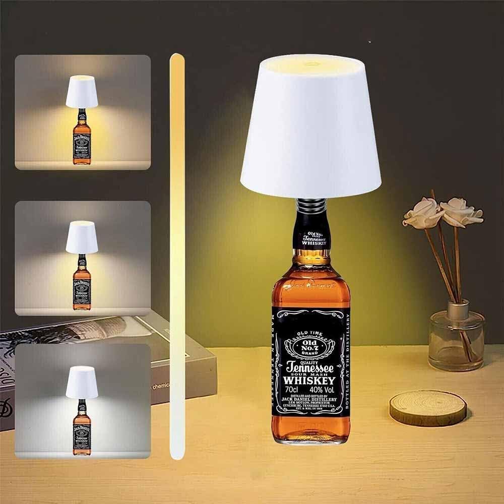 Paralume LED a tappo – lampada touch ricaricabile per bottiglie - ambraled