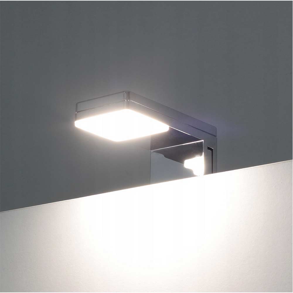 Lampada a LED per specchio da bagno – 3W, luce 4000K, colore nero o silver - ambraled