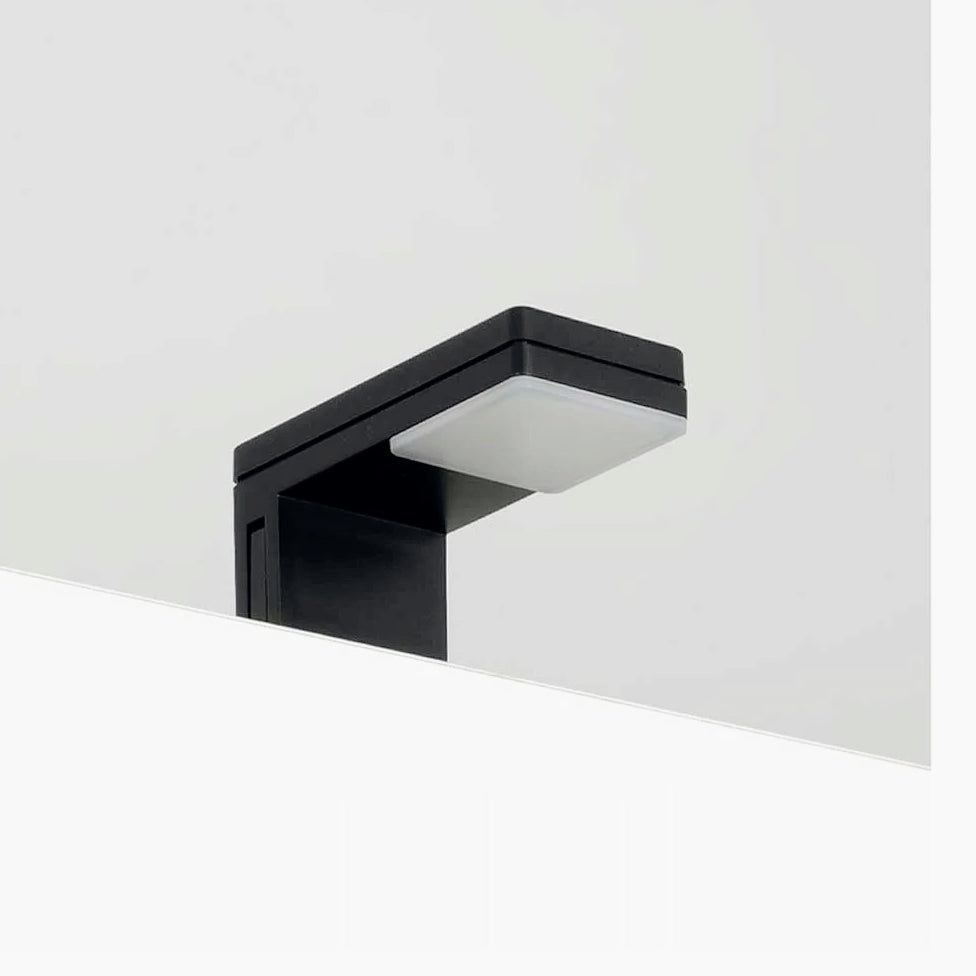Lampada a LED per specchio da bagno – 3W, luce 4000K, colore nero o silver - ambraled