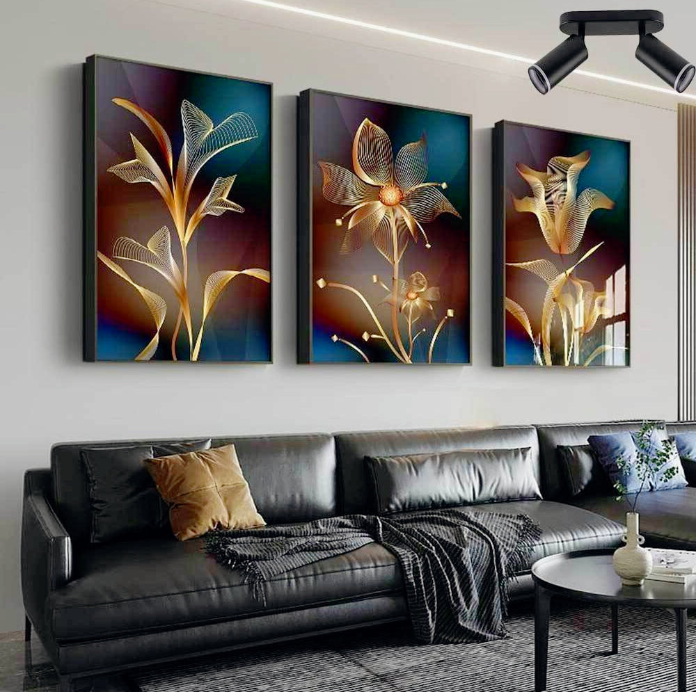 Plafoniera orientabile a 2 diffusori GU10 (installazione su soffitto o parete) - ambraled