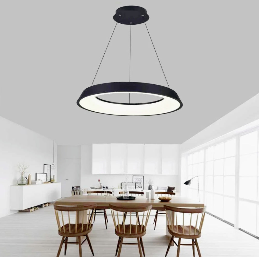 Lampadario a LED 43W – Tre colorazioni di luce, design ultra moderno - ambraled