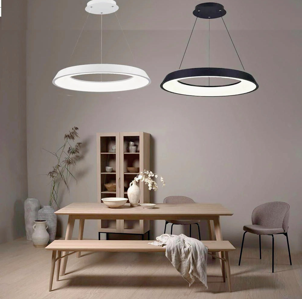 Lampadario a LED 43W – Tre colorazioni di luce, design ultra moderno - ambraled