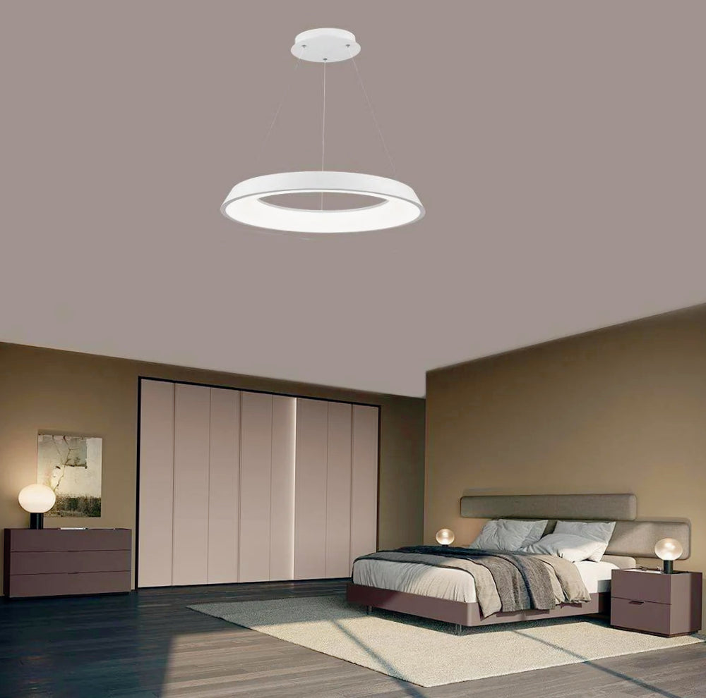 Lampadario a LED 43W – Tre colorazioni di luce, design ultra moderno - ambraled