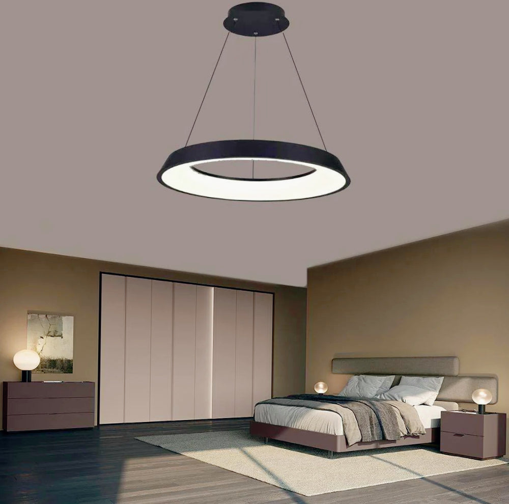 Lampadario a LED 43W – Tre colorazioni di luce, design ultra moderno - ambraled