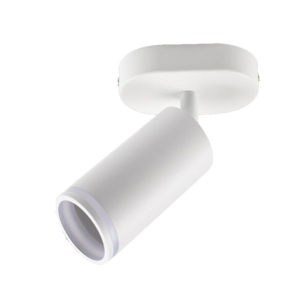 Plafoniera orientabile a 1 diffusore GU10 (installazione su soffitto o parete) - ambraled