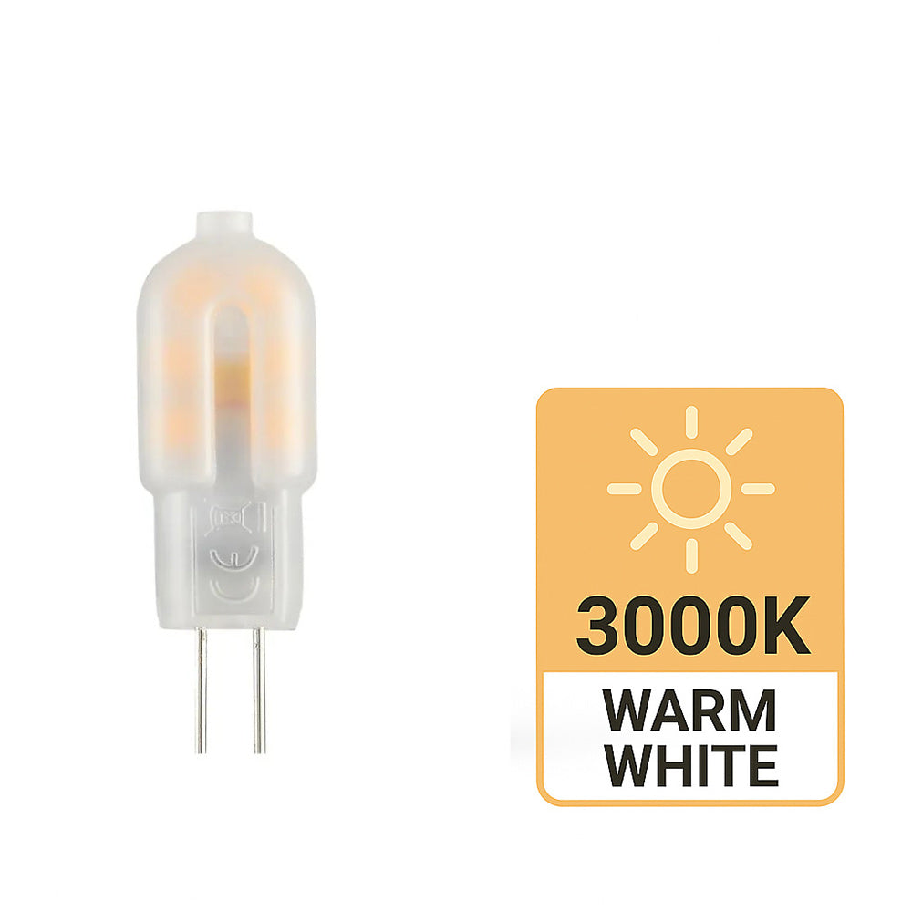 Lampadina LED 2W G4 12V – Attacco G4, copertura opaca - ambraled