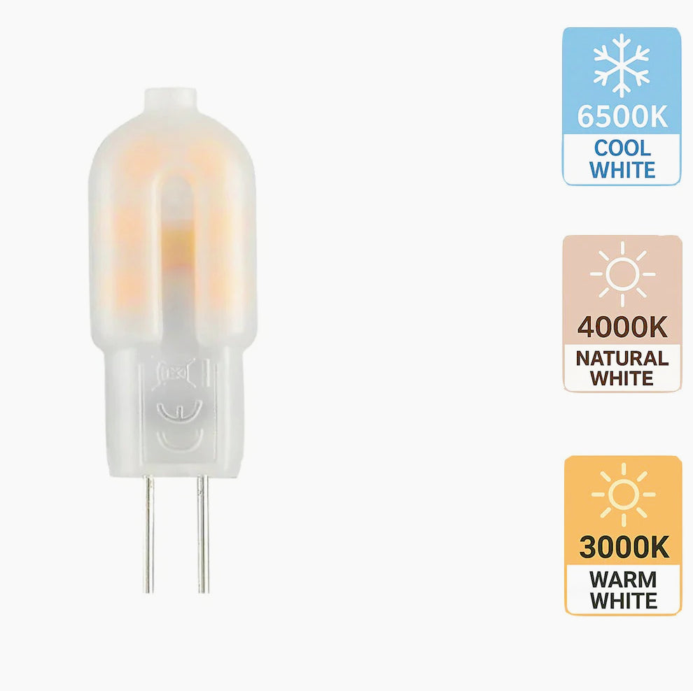 Lampadina LED 2W G4 12V – Attacco G4, copertura opaca - ambraled