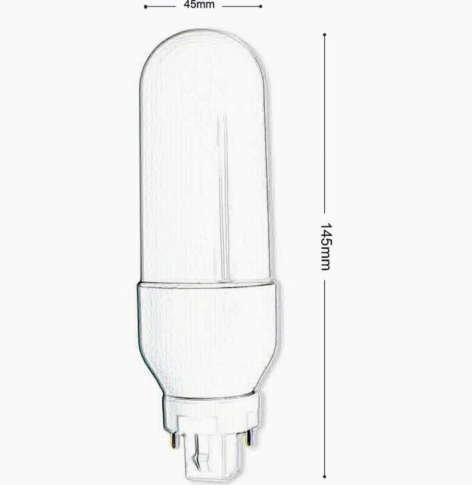 Lampadina LED G24 11W 2 pin – 3000K/4000K/6500K (fredda, calda, naturale) - ambraled