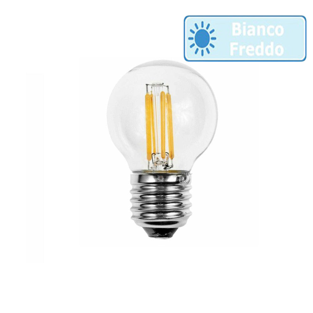 Lampadina led filamento 4 watt E27 vetro luce 6500k 3000k 4000k - ambraled