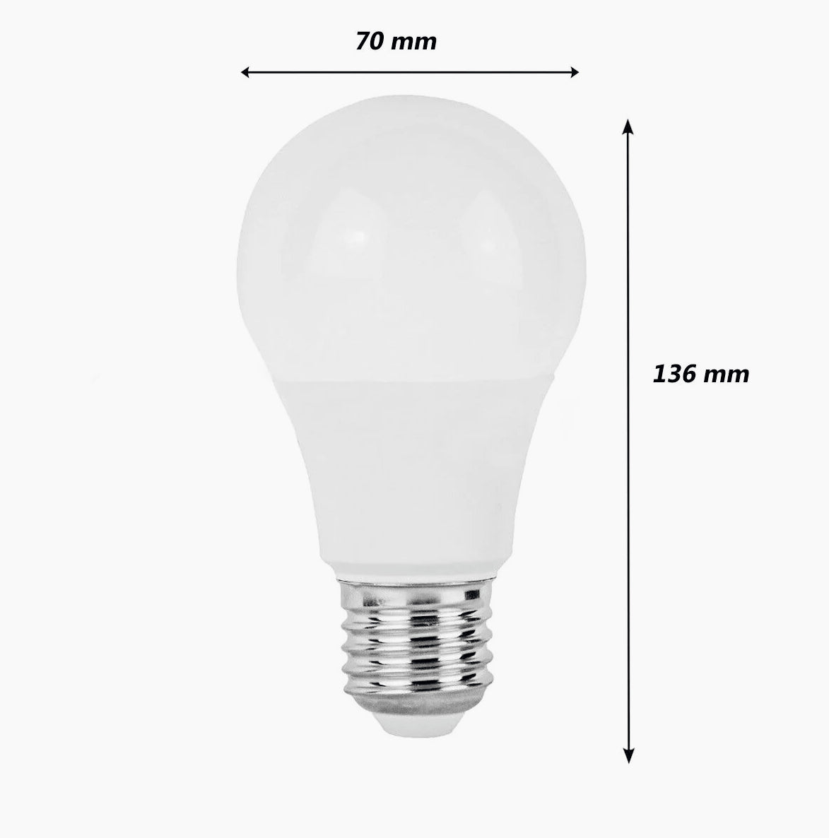 Lampadina LED globo A70 E27 16W – 3000K/4000K/6500K - ambraled