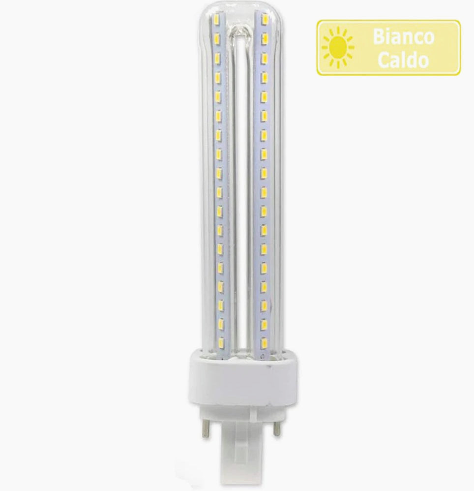 Lampadina LED tubolare G24 15W – 2pin 3000K/4000K/6500K risparmio - ambraled