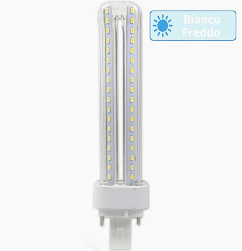 Lampadina LED tubolare G24 15W – 2pin 3000K/4000K/6500K risparmio - ambraled