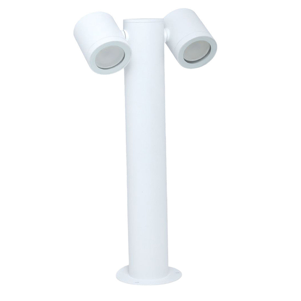 Lampione giardino 2 diffusori – GU10 orientabili IP44 - ambraled