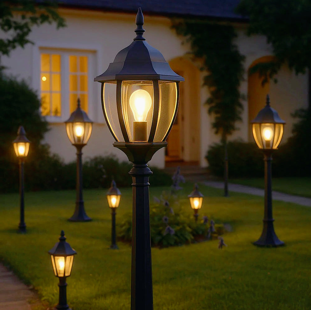 Lampione lanterna giardino – Esterno E27 per esterni - ambraled