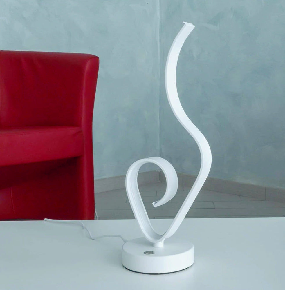 Lume da comodino ad onda – 9W bianca luce calda naturale - ambraled