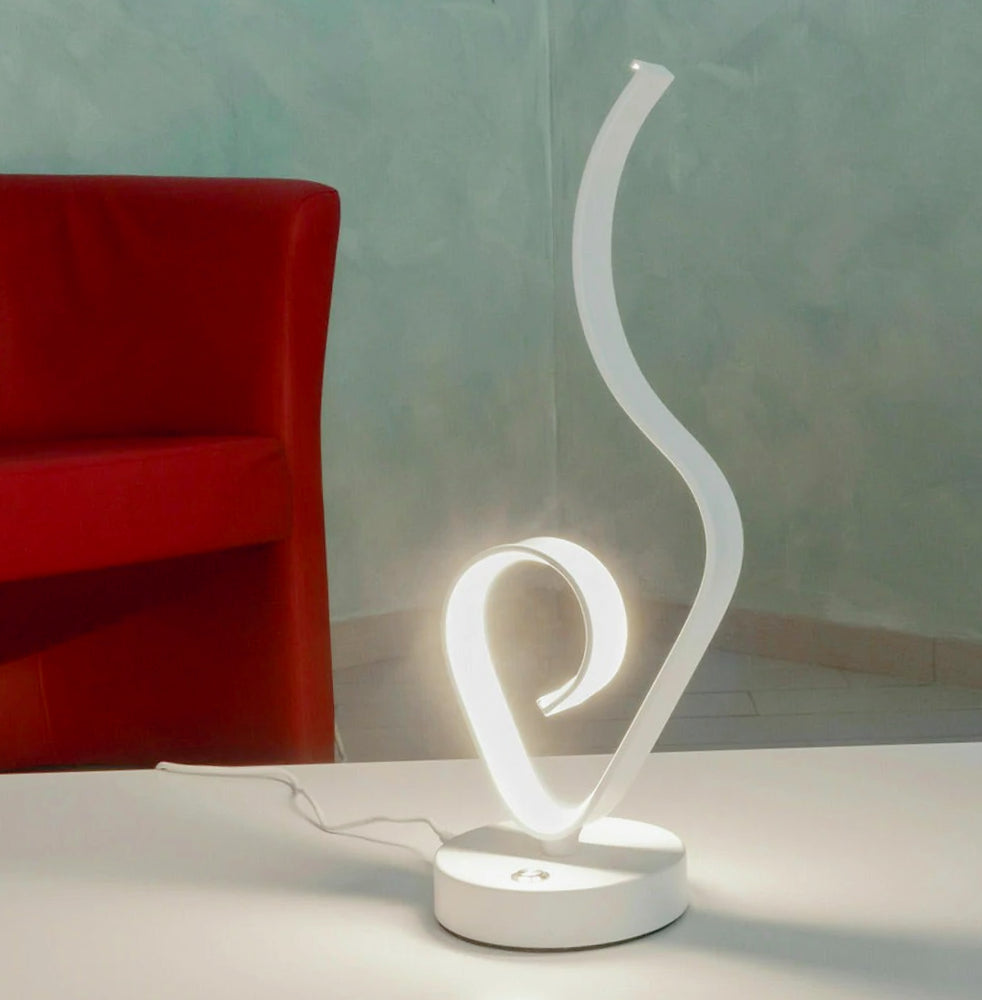 Lume da comodino ad onda – 9W bianca luce calda naturale - ambraled