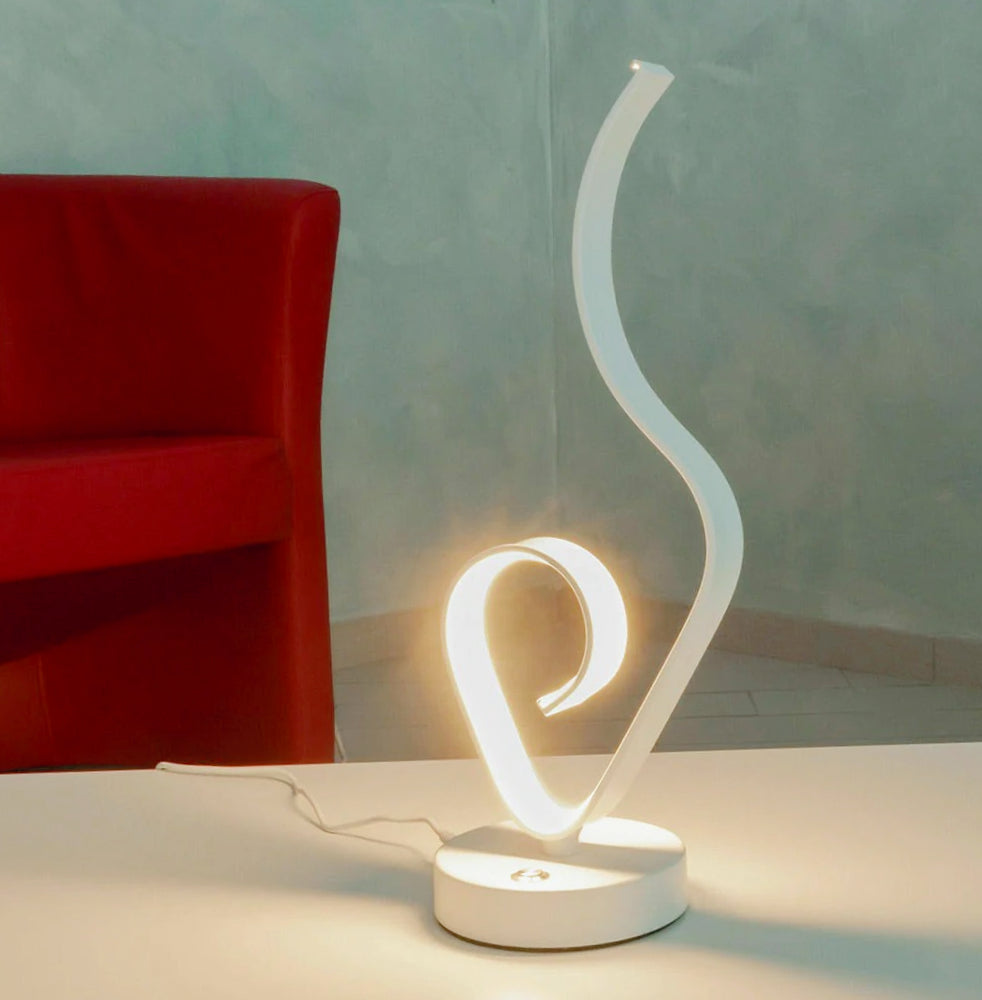 Lume da comodino ad onda – 9W bianca luce calda naturale - ambraled