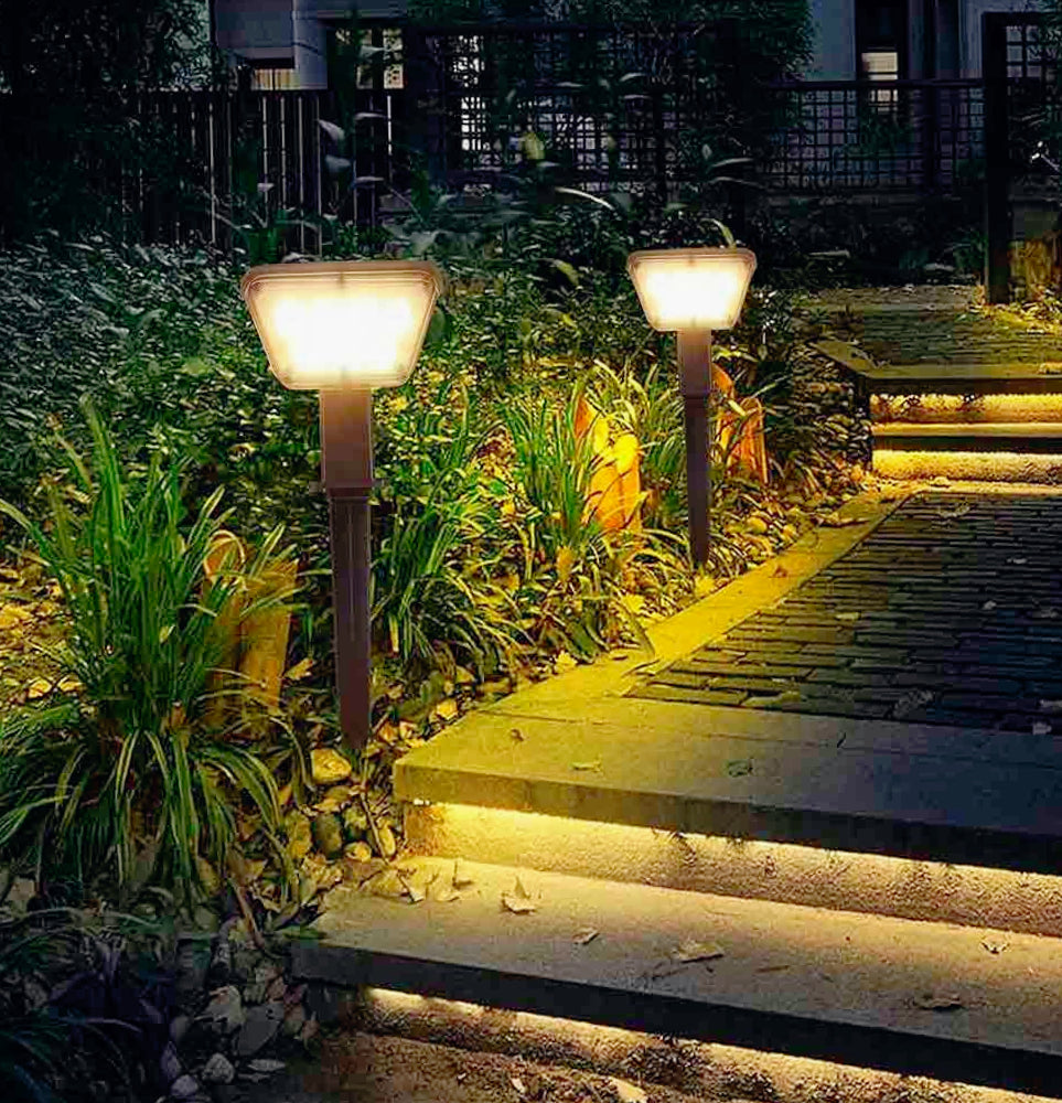 Faretto solare 3,5W – 7LED picchetto crepuscolare IP65 - ambraled