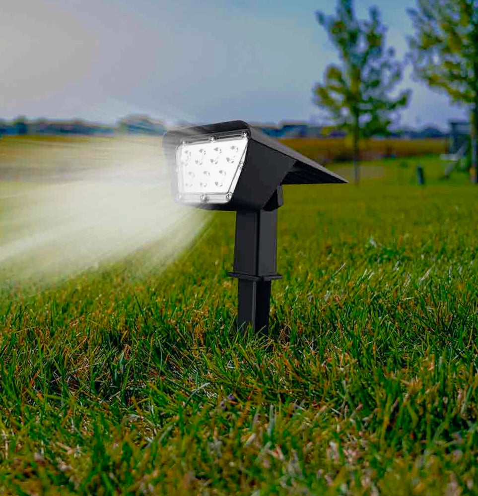 Faretto solare 3,5W – 7LED picchetto crepuscolare IP65 - ambraled