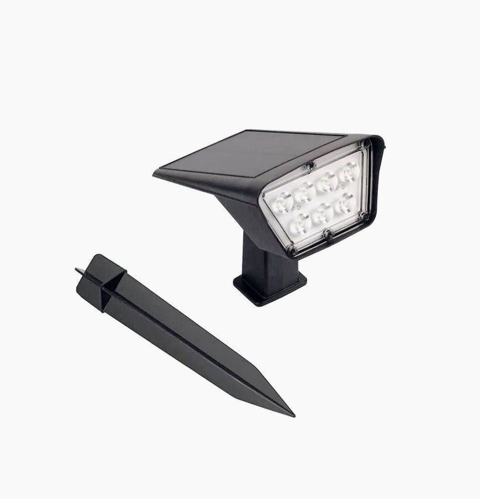 Faretto solare 3,5W – 7LED picchetto crepuscolare IP65 - ambraled
