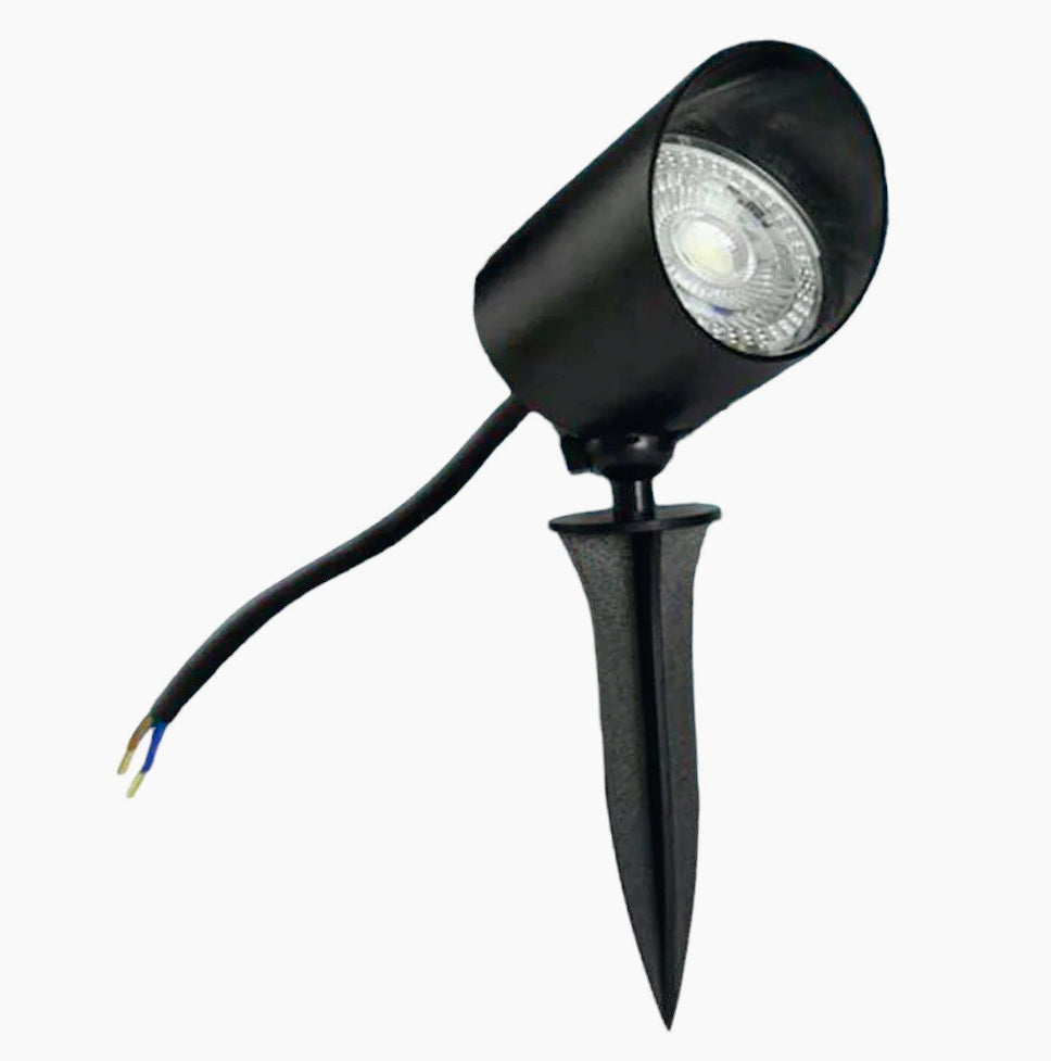 Faretto LED 7W – snodo doppia installazione picchetto/staffa IP65 - ambraled