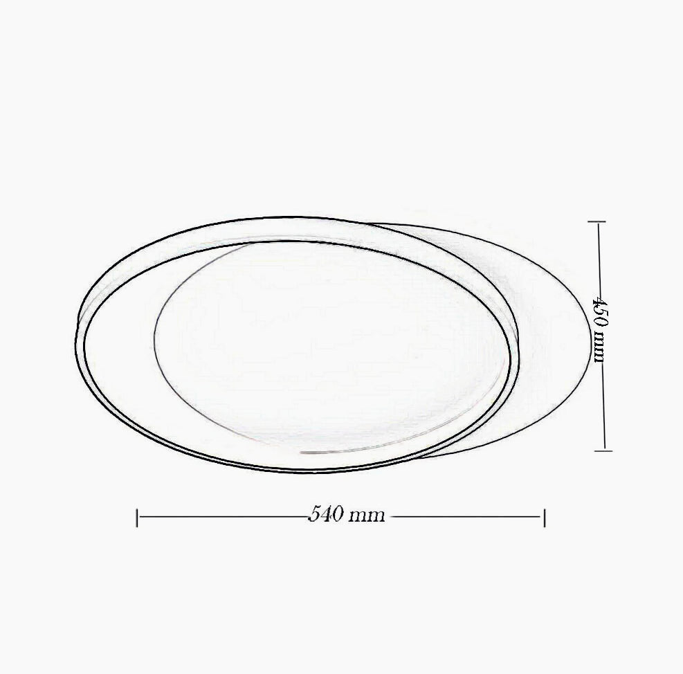 Plafoniera LED tonda 39W dimmerabile con regolazione CCT (tre colori luce) - ambraled