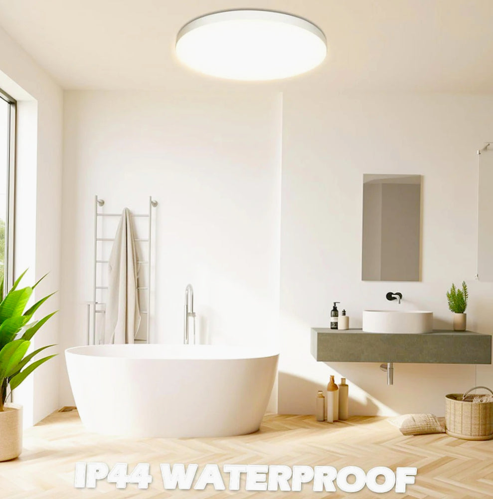 Plafoniera LED ultra sottile moderna con tecnologia CCT - 18W / 32W / 42W (IP44) - ambraled