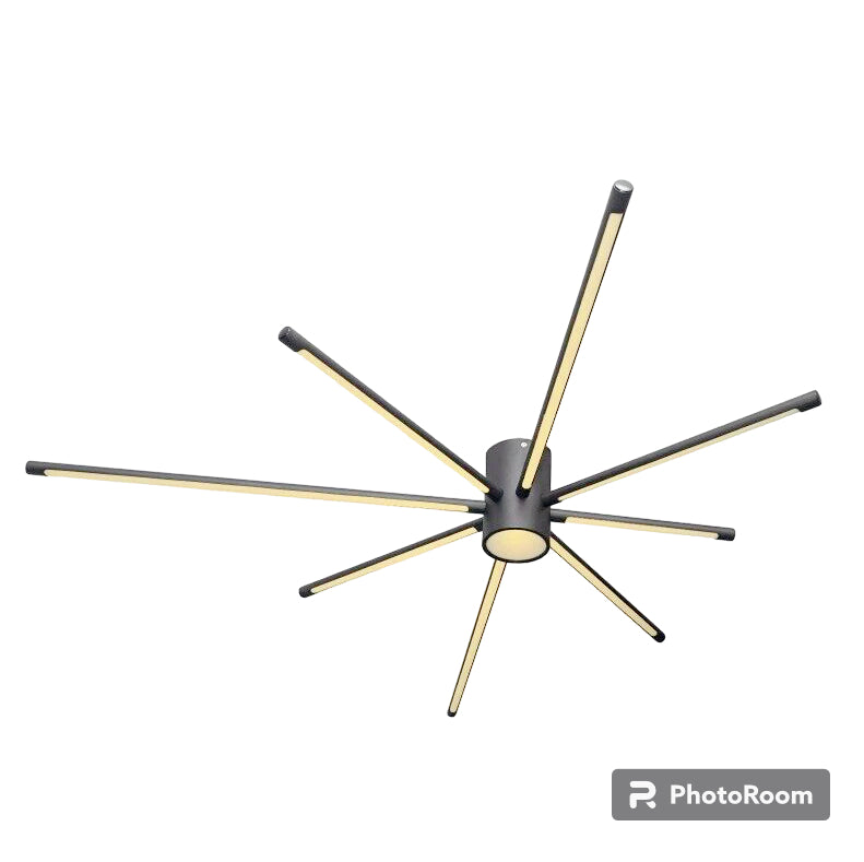 Plafoniera LED moderna nera 43W - Regolazione luce 6500K/4000K/3000K - ambraled