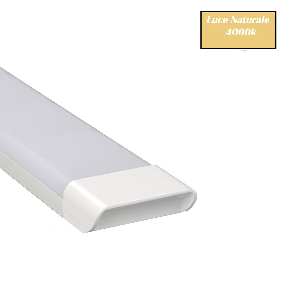 Plafoniera LED Slim 40W - 90cm, Luce regolabile 6500K/3000K/4000K per soffitto e mensole - ambraled
