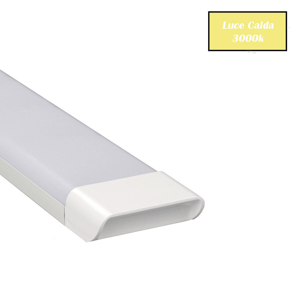 Plafoniera LED Slim 40W - 90cm, Luce regolabile 6500K/3000K/4000K per soffitto e mensole - ambraled