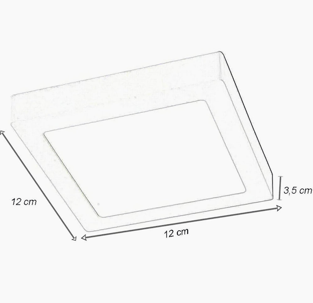Plafoniera LED per esterni 6W con regolazione CCT (tre colori selezionabili: fredda, calda, naturale) - ambraled