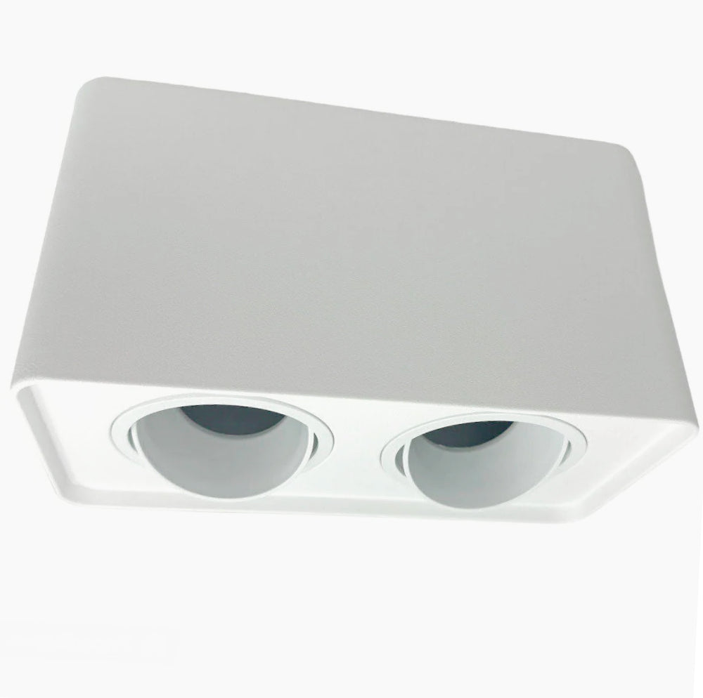 Portafaretto doppio esterno orientabile – Mini plafoniera per illuminazione esterna - ambraled