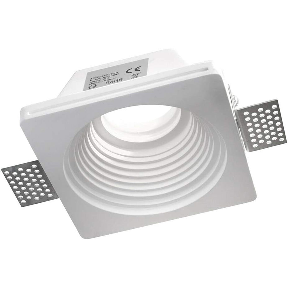 Portafaretto a scomparsa in gesso verniciabile per GU10 e MR16 - ambraled